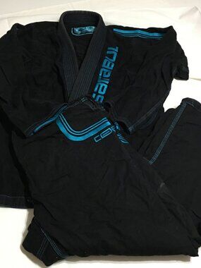 Sanabul Core Jiu-Jitsu Gi A2 Black Blue Adult Unisex Martial Arts Uniform Set